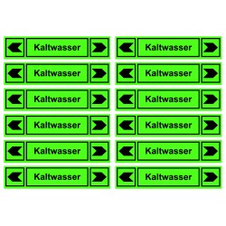 Aufkleber Kaltwasser